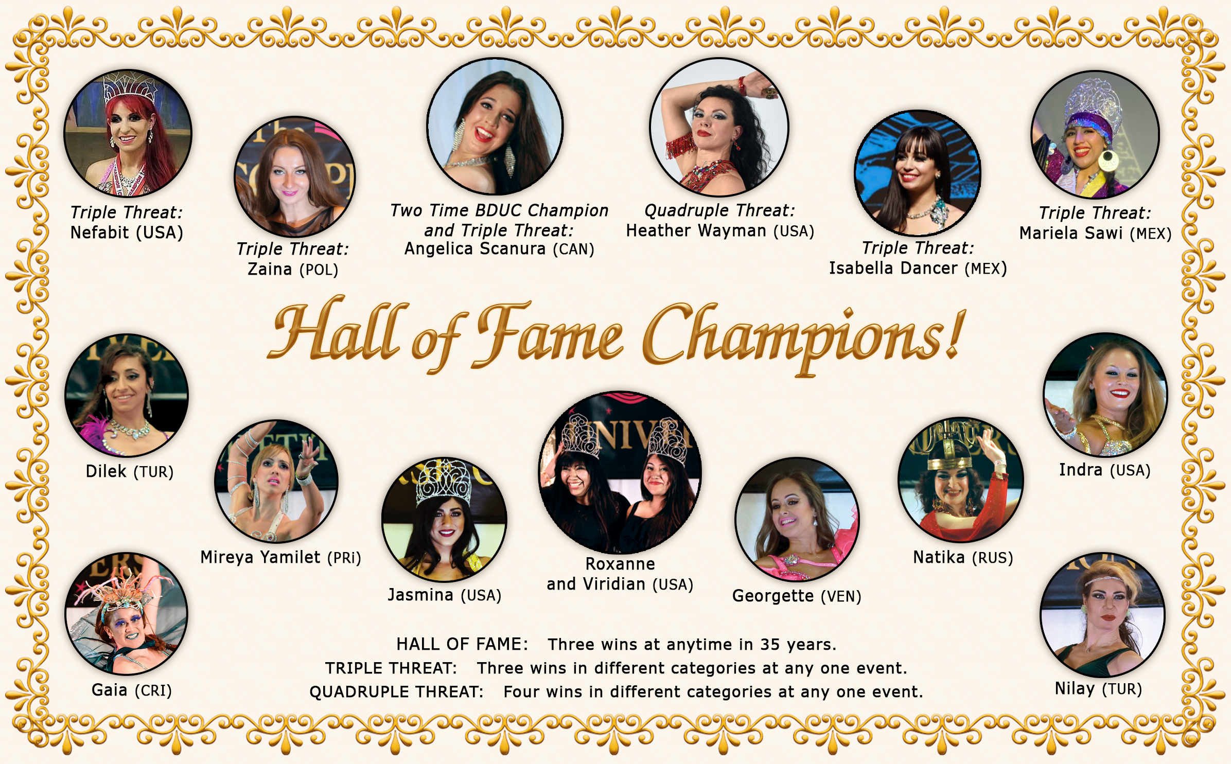 our hall of fame champions